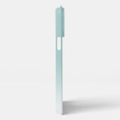 Aangepast licht Elegant Seafoam Mint Groen Monogra iPhone Hoesje (Rechterkant)