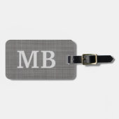 Aangepast licht Middeldonkergrijs donkergrijs gekl Bagagelabel (Voorkant horizontaal)