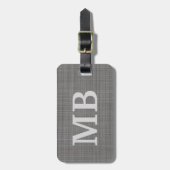 Aangepast licht Middeldonkergrijs donkergrijs gekl Bagagelabel (Voorkant verticaal)