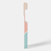 Aangepast licht Mint Groen Blauw Perzik Sinaasappe iPhone Hoesje (Linkerkant)