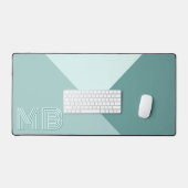 Aangepast licht Seafoam Mint Blauwgroen Jade Green Bureaumat (Keyboard & Muis)