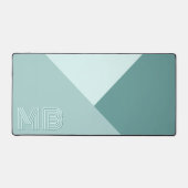 Aangepast licht Seafoam Mint Blauwgroen Jade Green Bureaumat (Voorkant)