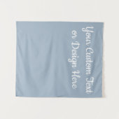 Aangepast licht stoffig blauwe persoonlijk bruidsu wandkleed (Voorkant (horizontaal))