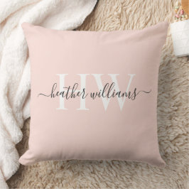 Aangepast Licht Zachte Pastel Effen Roze Witte Mon Kussen