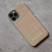 Aangepast lichtbeige Tan Taupe Brown gekleurd Case-Mate iPhone Case