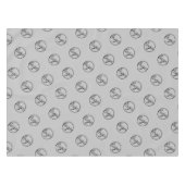 Aangepast lichtgrijs Show Logo Business Tafelkleed (Voorkant (Horizontaal))