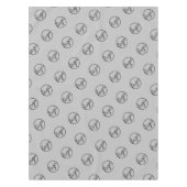 Aangepast lichtgrijs Show Logo Business Tafelkleed (Voorkant)