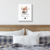 Aangepast lied favoriete lied canvas afdruk (Insitu (Slaapkamer))