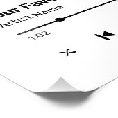 Aangepast lied favoriete lied foto afdruk (Hoek)