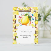 Aangepast Lief Citroen Verjaardag Bedankkaart (Staand voorkant)