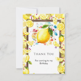 Aangepast Lief Citroen Verjaardag Bedankkaart