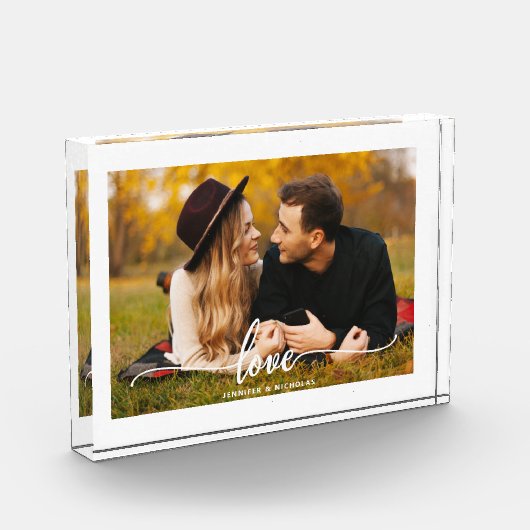 Aangepast liefdesscript fotoblok (Links)