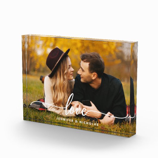 Aangepast liefdesscript fotoblok (Rechts)