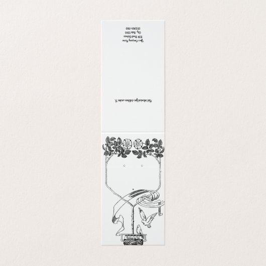 Aangepast Lijst dat Kaarten voor juwelenweergave (Buitenkant ongevouwen)