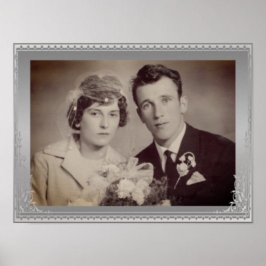 Aangepast lijst foto-poster polijst zilveren grens poster (Voorkant)