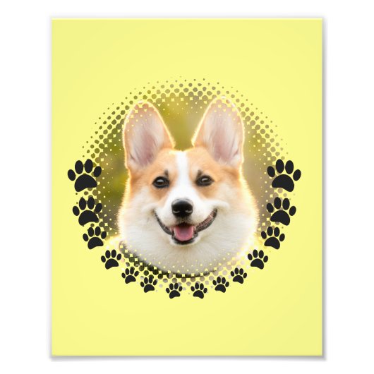 Aangepast Lijst hondenportret Foto Afdruk (Voorkant)