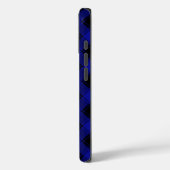 Aangepast Lijst Klassiek blauw en zwart geplakt Case-Mate iPhone Case (Achterkant / Links)