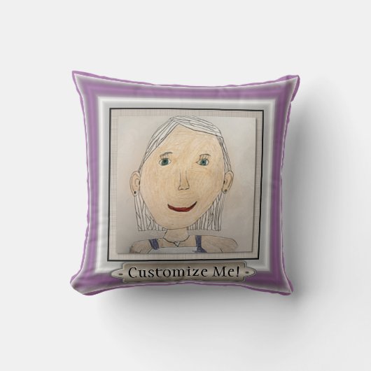 Aangepast Lijst om je kunst of foto toe te voegen Kussen (Voorkant)