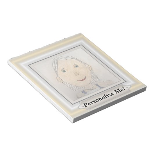 Aangepast Lijst om je kunst of foto toe te voegen Notitieblok (Schuin)