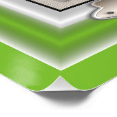 Aangepast Lijst om je kunst of foto toe te voegen Poster (Hoek)