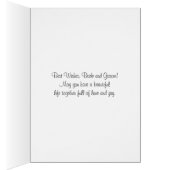 Aangepast Lijst voor bruiloft met foto's gefelicit (Binnen (Rechts))