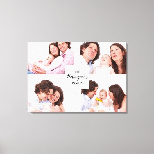 Aangepast Lijst voor Collage Rectangle Foto's uit Canvas Afdruk (Voorkant)