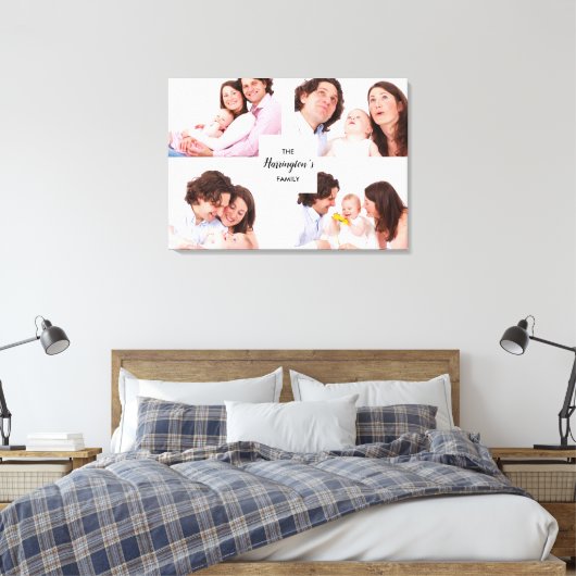 Aangepast Lijst voor Collage Rectangle Foto's uit Canvas Afdruk (Insitu (Slaapkamer))