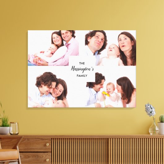 Aangepast Lijst voor Collage Rectangle Foto's uit Canvas Afdruk (Insitu (Woonkamer))