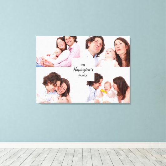 Aangepast Lijst voor Collage Rectangle Foto's uit Canvas Afdruk (Insitu (Houten vloer))