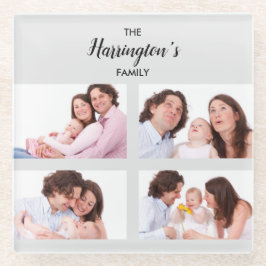 Aangepast Lijst voor Collage Rectangle Foto's uit  Glazen Onderzetter