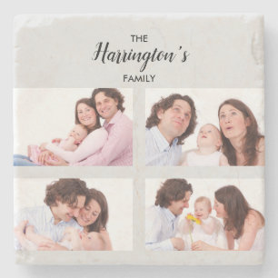 Aangepast Lijst voor Collage Rectangle Foto's uit  Stenen Onderzetter