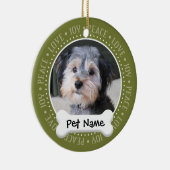 Aangepast Lijst voor Dog-foto - eenzijdig Keramisch Ornament (Rechts)