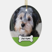 Aangepast Lijst voor Dog-foto - eenzijdig Keramisch Ornament (Rechts)