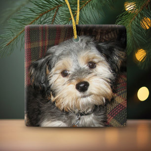 Aangepast Lijst voor Dog Photo - DUBBEL Keramisch Ornament