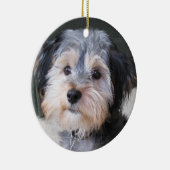 Aangepast Lijst voor Dog Photo - dubbelzijdig Keramisch Ornament (Rechts)