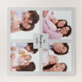 Aangepast Lijst voor fotocollage-inktpatroon met v Legpuzzel (Horizontaal)