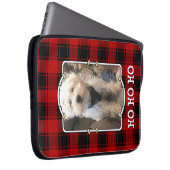 Aangepast Lijst voor kerstrood en zwarte foto Laptop Sleeve (Voorkant Rechts)