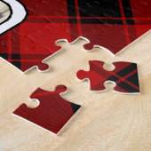 Aangepast Lijst voor kerstrood en zwarte foto Legpuzzel (Zijkant)