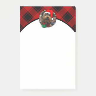 Aangepast Lijst voor kerstrood en zwarte foto Post-it® Notes