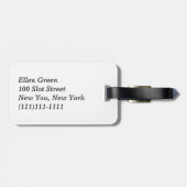 Aangepast Lila Bagagelabel (Achterkant horizontaal)