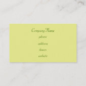 Aangepast Limoen Turquoise Visitekaartje (Achterkant)