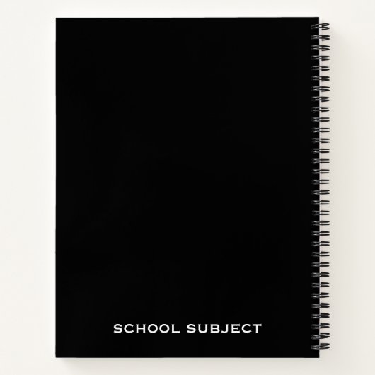 Aangepast linkshandig Notitieboek voor studenten (Achterkant)