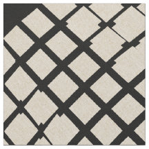 Aangepast linnen zwart Abstract geruit