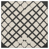 Aangepast linnen zwart Abstract geruit Stof (Swatch)