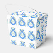 Aangepast lintje blauw bewustzijn: professorboxen  bedankdoosjes (Achterkant)