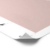 Aangepast lintje - Kaarsenpapier (matte) Poster (Hoek)