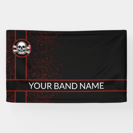 Aangepast lintje Punk metalen gebanner Spandoek (Horizontaal)