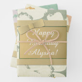 Aangepast lintje voor alle inkepingen inpakpapier vel (In situ)