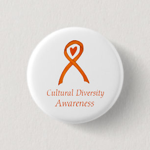 Aangepast lintje voor culturele diversiteit ronde button 3,2 cm
