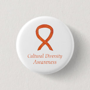 Aangepast lintje voor culturele diversiteit ronde button 3,2 cm